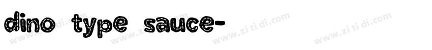 dino type sauce字体转换